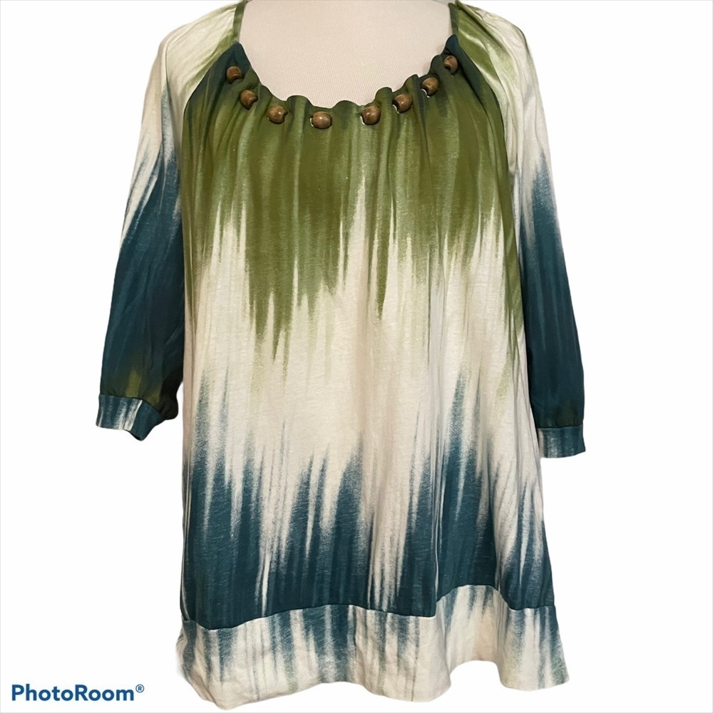 Maurice’s Tie Dye 3/4 Sleeve Plus Size 1X